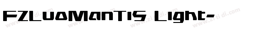 FZLuoManTiS Light字体转换